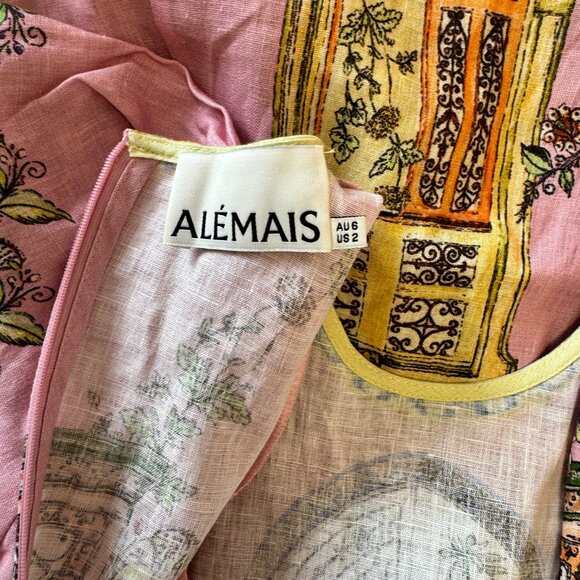 Alemais Monte printed flax midi dress - Picture 11 of 12